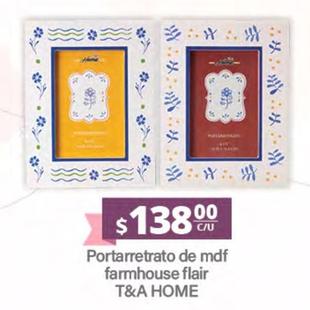 Oferta de T&A Home - Portarretrato De Mdf Farmhouse Flair  por $138 en La Comer