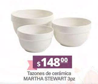 Oferta de Martha Stewart - Tazones De Cerámica  por $148 en La Comer