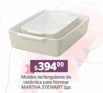 Oferta de Martha Stewart - Moldes Rectangulares De Cerámica Para Hornear  por $394 en La Comer