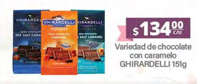 Oferta de Ghirardelli - Variedad De Chocolate Con Caramelo por $134 en La Comer