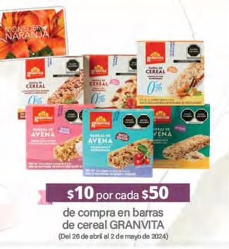 Oferta de Granvita - De Compra En Barras De Cereal en La Comer