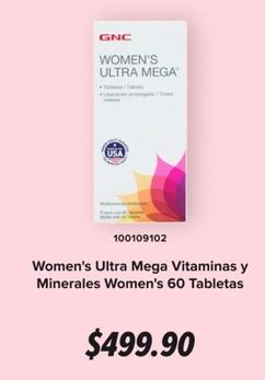 Oferta de Gnc Women'S - Women'S Ultra Mega Vitaminas Y Minerales  por $499.9 en GNC