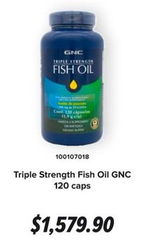 Oferta de Gnc - Triple Strength Fish Oil 120 Caps por $1579.9 en GNC