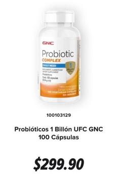 Oferta de Gnc - Probióticos 1 Billón Ufc 100 Cápsulas por $299.9 en GNC