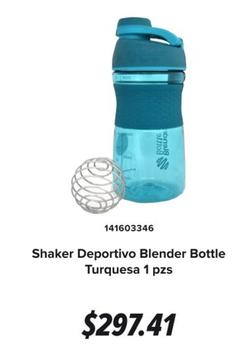 Oferta de Shaker Deportivo Blender Bottle Turquesa por $297.41 en GNC