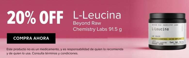 Oferta de Beyond Raw Chemistry Labs - L-Leucina en GNC