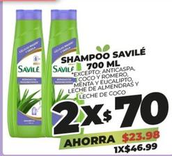 Oferta de Savilé - Shampoo 700 Ml por $46.99 en Merco