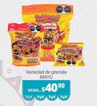 Oferta de Mayu - Variedad De Granola por $40 en La Comer