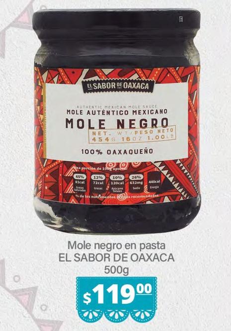 Oferta de El Sabor De Oaxaca - Mole Negro En Pasta por $119 en La Comer
