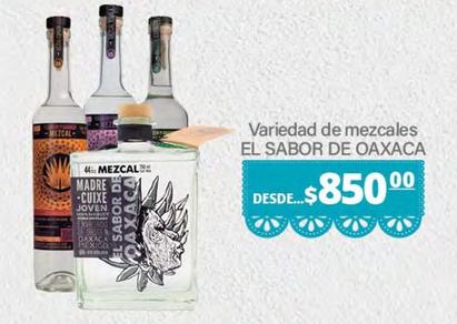 Oferta de El Sabor De Oaxaca - Variedad De Mezcales por $850 en La Comer