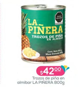 Oferta de La Piñera - Trozos De Piña En Almíbar  por $42 en Fresko