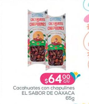 Oferta de El Sabor De Oaxaca - Cacahuates Con Chapulines  por $64 en Fresko