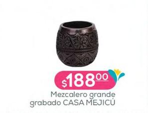 Oferta de Casa Mejicú - Mezcalero Grande Grabado  por $188 en Fresko