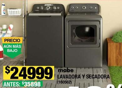 Oferta de Mabe - Lavadora Y Secadora por $24999 en The Home Depot