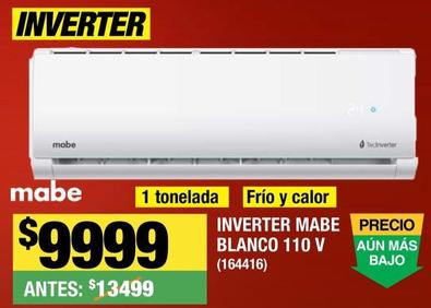 Oferta de Mabe - Inverter Blanco 110 V por $9999 en The Home Depot