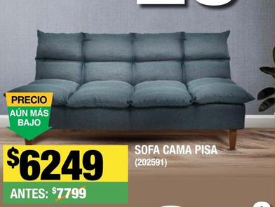 Oferta de Sofa Cama Pisa por $6249 en The Home Depot