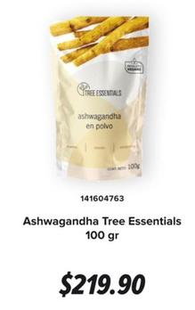 Oferta de Ashwagandha Tree Essentials 100 Gr por $219.9 en GNC