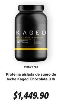 Oferta de Proteína Aislada De Suero De Leche Kaged Chocolate 3 Lb por $1449.9 en GNC