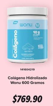 Oferta de Gnc - Colageno Hidrolizado Wonu 600 Gramos por $769.9 en GNC