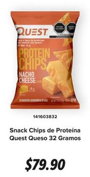 Oferta de Quest - Snack Chips De Proteína Queso 32 Gramos por $79.9 en GNC