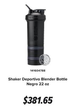 Oferta de Shaker Deportivo Blender Bottle Negro 22 Oz por $381.65 en GNC