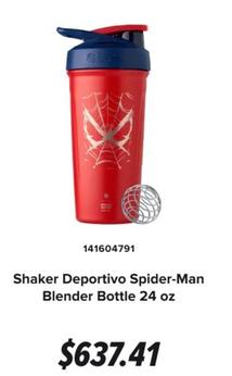 Oferta de Shaker Deportivo Spider-man Blender Bottle 24 Oz por $637.41 en GNC