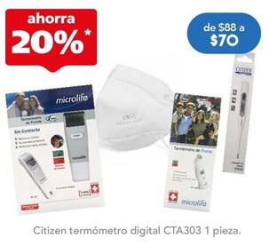 Oferta de Citizen - Termómetro Digital CTA303 por $70 en Farmacia San Pablo