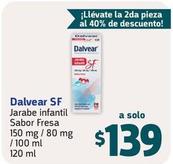 Oferta de Dalvear SF - Jarabe Infantil Sabor Fresa por $139 en Farmacias YZA