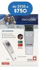 Oferta de Microlife - Termometro Sin Contacto por $750 en Farmacia San Pablo