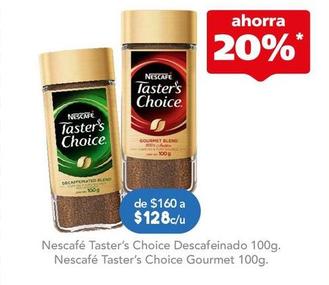 Oferta de Nescafé - Taster's Choise Descafeinado por $128 en Farmacia San Pablo