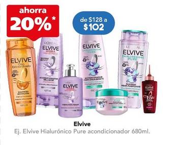 Oferta de Elvive - Hialuronico Pure Acondicionador 680ml por $102 en Farmacia San Pablo