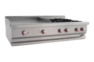 Oferta de Parrilla a gas Drago de 4 quemadores con plancha- CG-40PD por $22140 en Cooking Depot