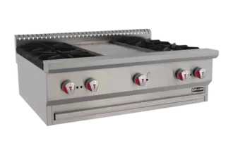 Oferta de Parrilla a gas Drago de 4 quemadores y con plancha- CG-40P por $17140 en Cooking Depot