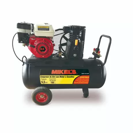 Oferta de Compresor de aire 6.5 HP Motor a Gasolina (100 lts) por $13259 en Mikel's