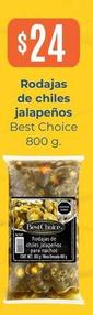 Oferta de Best Choice - Rodajas De Chiles Jalapeños por $24 en Tiendas Neto