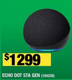 Oferta de Echo Dot 5TA Gen por $1299 en The Home Depot