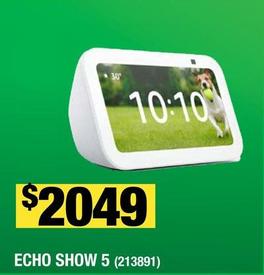 Oferta de Echo Show 5 por $2049 en The Home Depot
