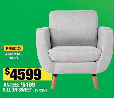 Oferta de Sillón Sweet por $4599 en The Home Depot