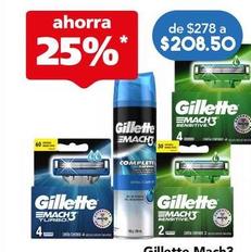 Oferta de Gillette - máquina de afeitar por $208.5 en Farmacia San Pablo