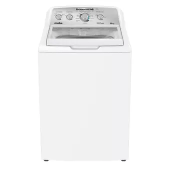 Oferta de Lavadora Automática Aqua Saver Green 20 kg Blanca con Sanitizado Mabe - LMA70214VBAB0 por $11335.87 en Mabe