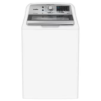 Oferta de Lavadora Automática Aqua Saver Green High Efficiency 20 kg Blanca con Sanitizado Mabe - LMH70211WBAB0 por $10849.13 en Mabe