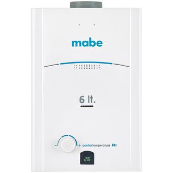 Oferta de Calentador de agua de Gas Natural 1 Servicio 6 L Blanco Mabe - CMP60TNBN por $2459.66 en Mabe