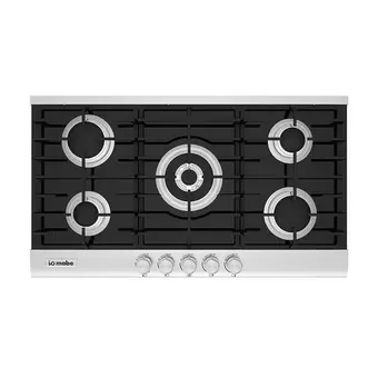 Oferta de Parrilla a Gas LP 90 cm (35 pulgadas) Vidrio Gris Vulcano IO Mabe - IO95BG0 por $15759.3 en Mabe