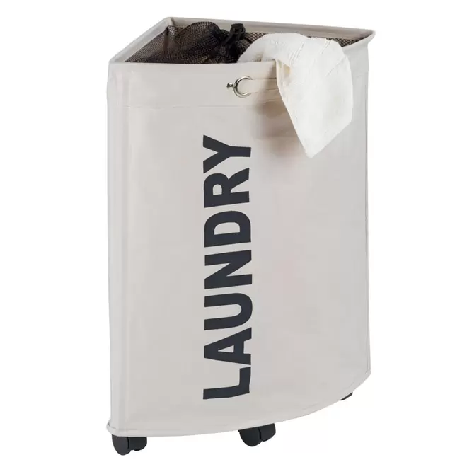 Oferta de Cesto de Lavandería Esquinero Bin Beige Wenko por $810 en Perfect Home