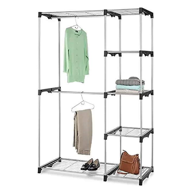 Oferta de Rack Modular para Closet de 2 Varilla Whitmor – Plateado por $1999.5 en Perfect Home