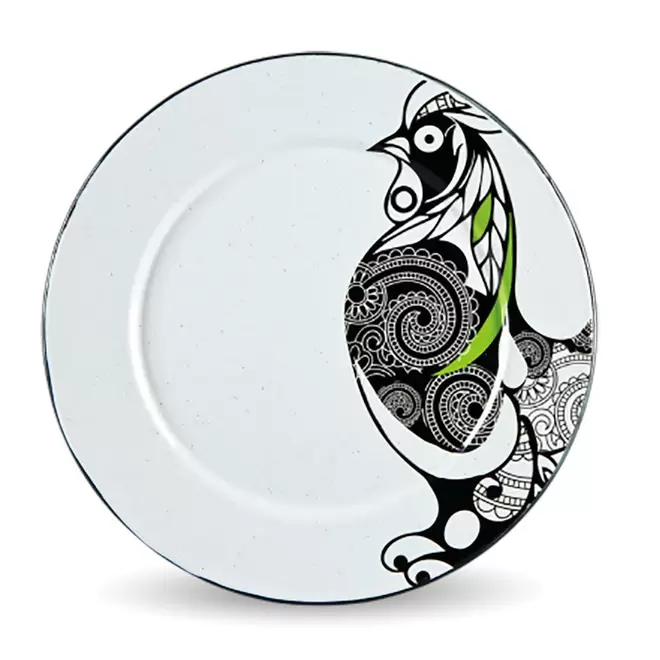 Oferta de Plato Base Decorado Gallo Cinsa – Blanco por $249 en Perfect Home