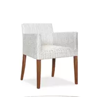 Oferta de Silla Tropicana c/brazos, twisted white Silla Tropicana c/brazos, twisted white por $14590 en Moda in casa