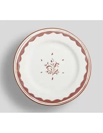 Oferta de Plato ensalada Sienna Terracotta de gres por $525 en Pottery Barn