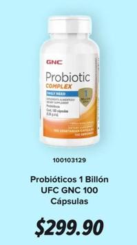 Oferta de GNC - Probióticos 1 Billón Ufc 100 Cápsulas por $299.9 en GNC