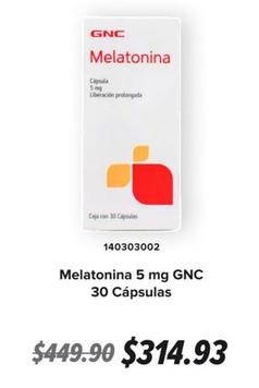 Oferta de GNC - Melatonina por $314.93 en GNC